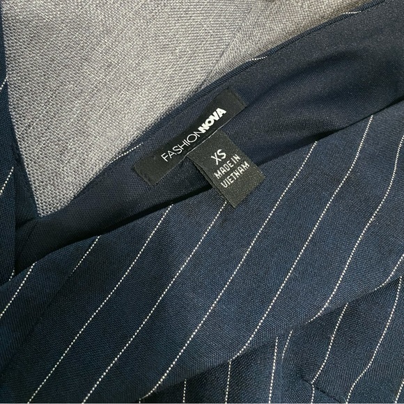 Fashion Nova - Navy Blue Skort Romper - Picture 9 of 9